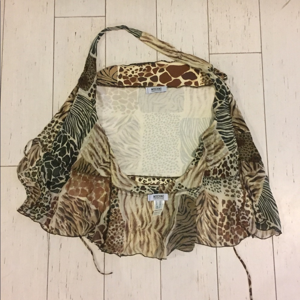 Moschino cheapAndchic Two Piece Animal Print Top - Picture 8 of 8